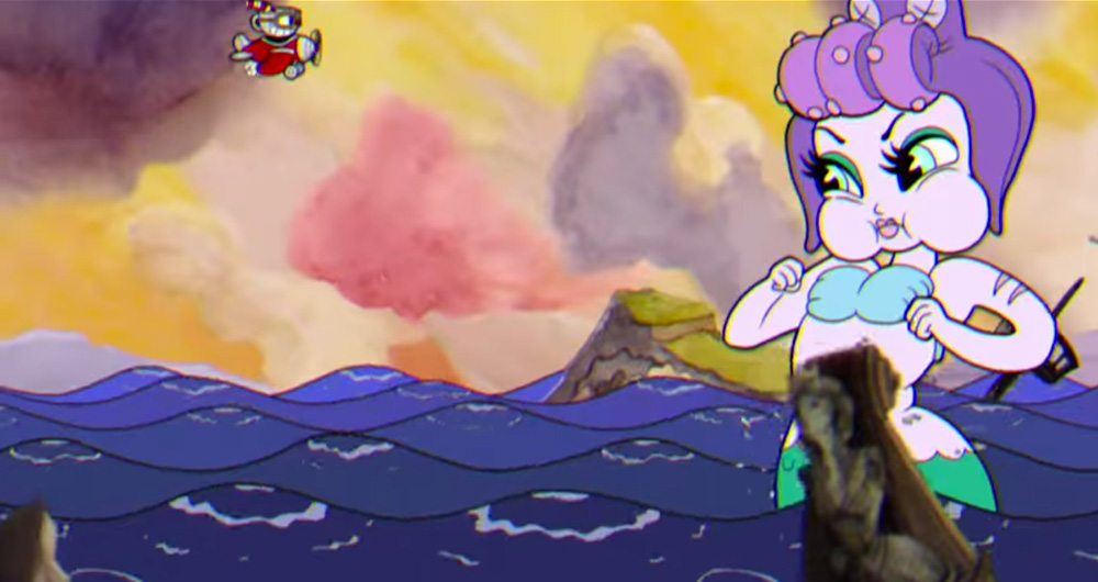 Cuphead screenshot Mermaid Boss