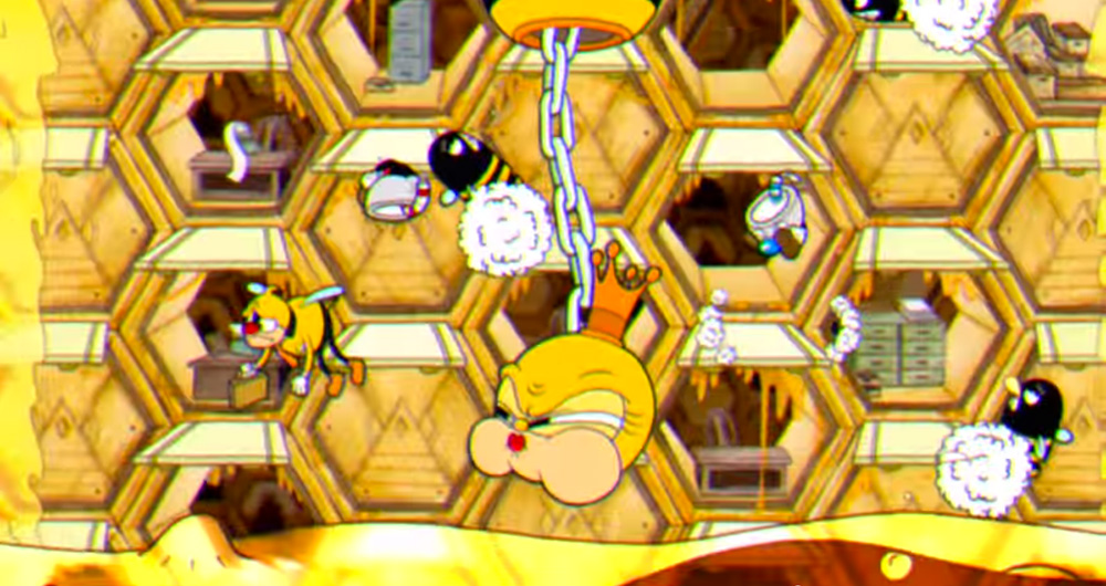 Cuphead screenshot Queen Bee Boss