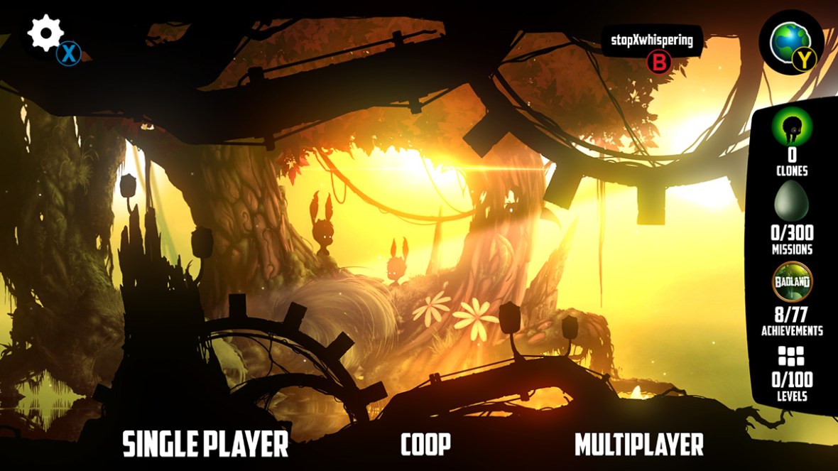 Badland screenshot menu screen