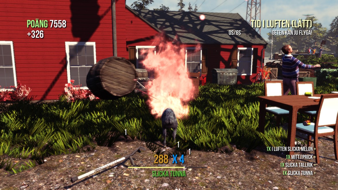 Goat Simulator screenshot Fire!!