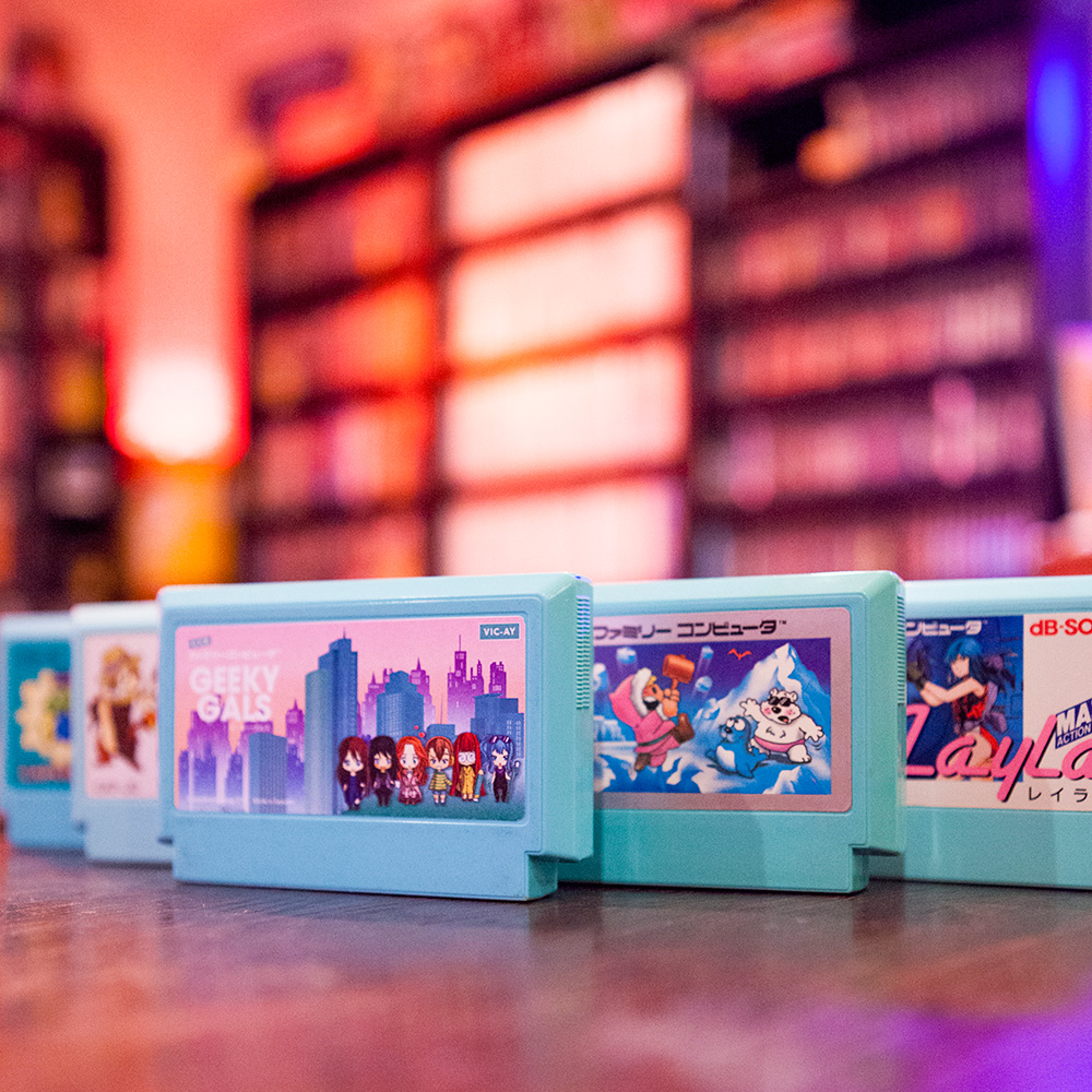 Geeky Gals Mystery Famicom cart