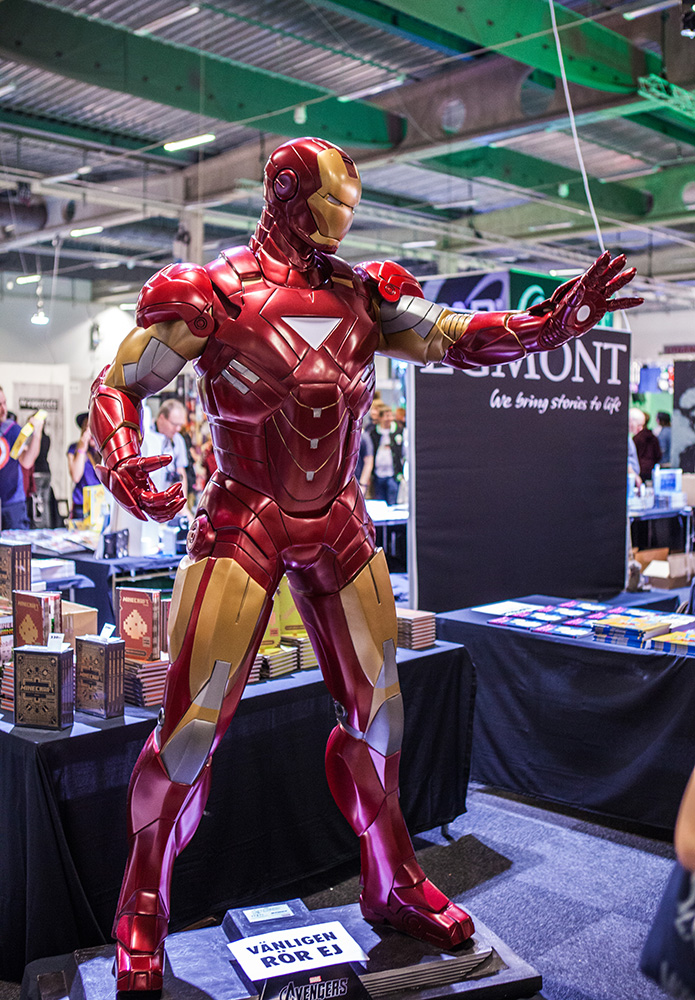 Iron man statue at Comic Con Malmö 2015