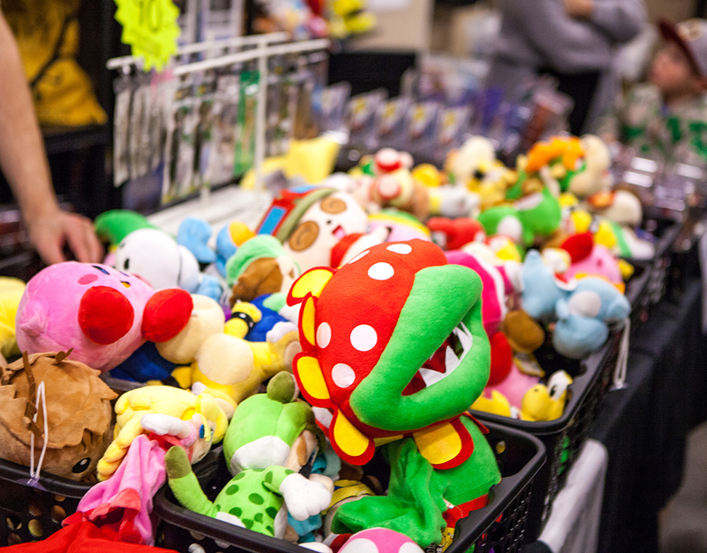 Plushies at Retro Gathering