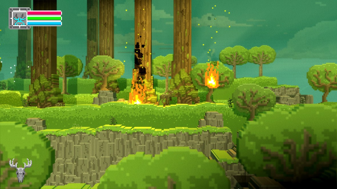 The Deer God Screenshot - Forest Fire