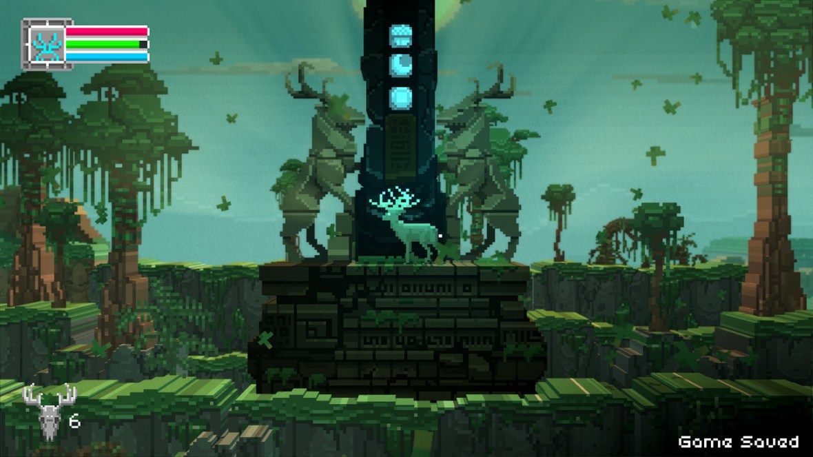 The Deer God Screenshot - Progress Statue