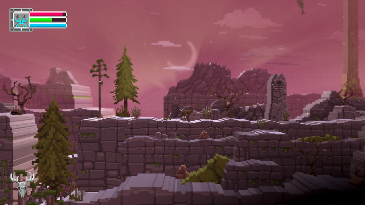 The Deer God Screenshot - Rocky terrain
