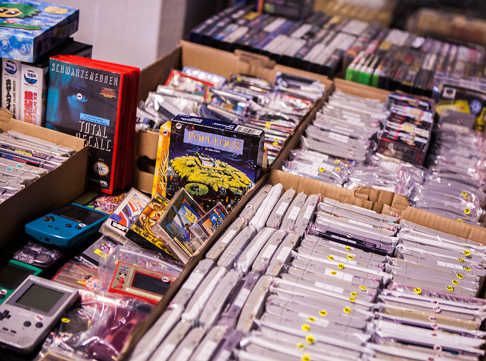 Games for sale at Retrospelsfestivalen 2015