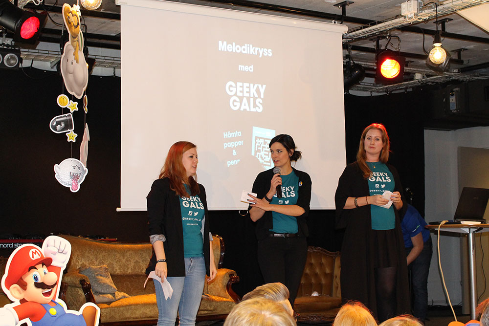 Geeky Gals hosting music quiz