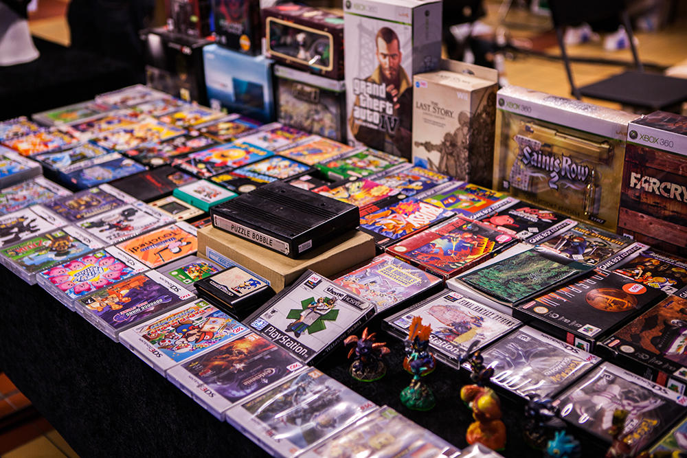 Retro Games for sale at Retrospelsfestivalen 2015