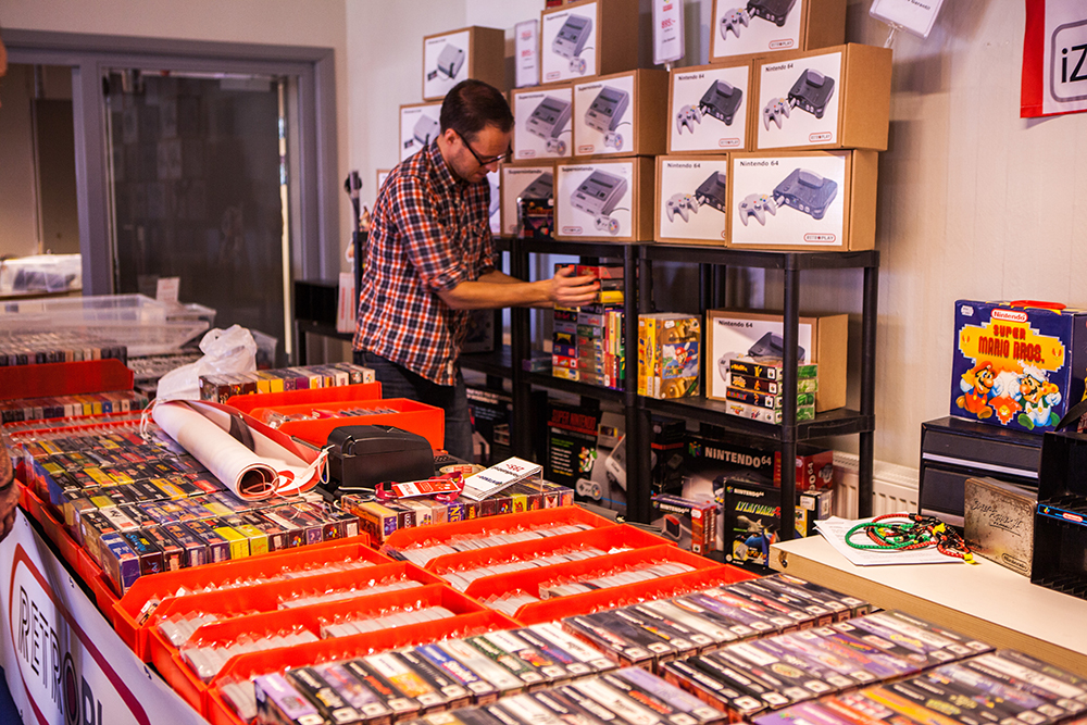 Retroplay setting up at Retrospelsfestivalen 2015