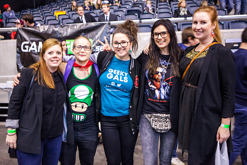 Geeky Gals Becki, Linda, Jinn, Heidi & Mona