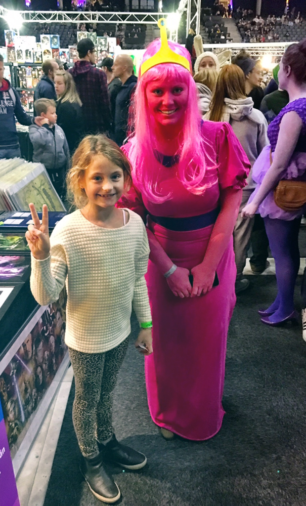 Maya and Princess Bubblegum cosplayer