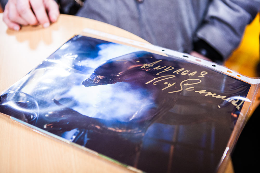 Alien signature at Sci-Fi World