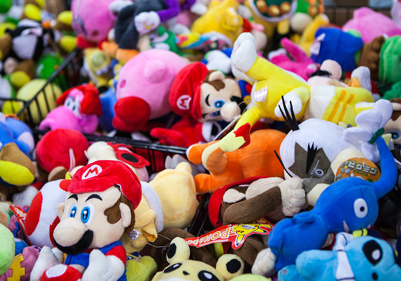 Nintendo plushies at Sci-Fi World