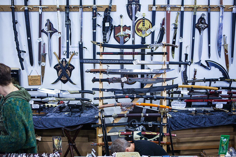 Swords and weapons at Sci-Fi World