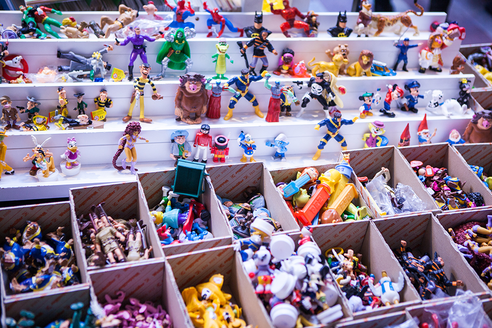 Toy figures at Sci-Fi World