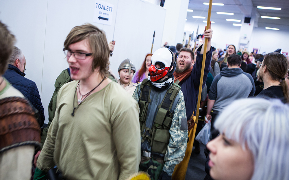 Viking parade at Sci-Fi World