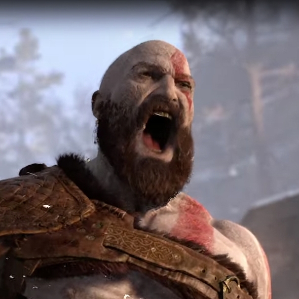 Hipster Kratos from God of War