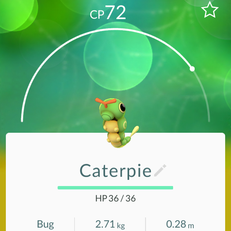 Caterpie - Pokémon Go