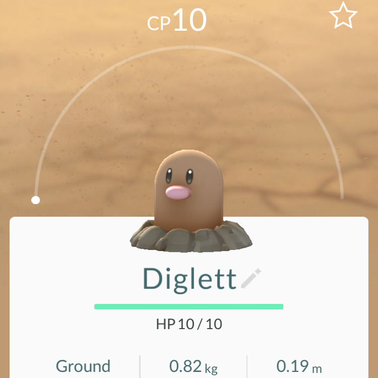 Diglett - Pokémon Go