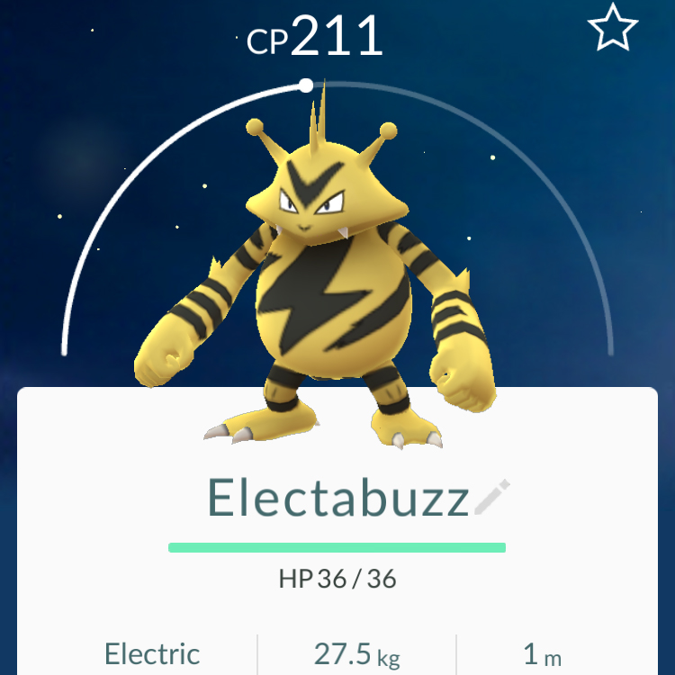 Electabuzz - Pokémon Go