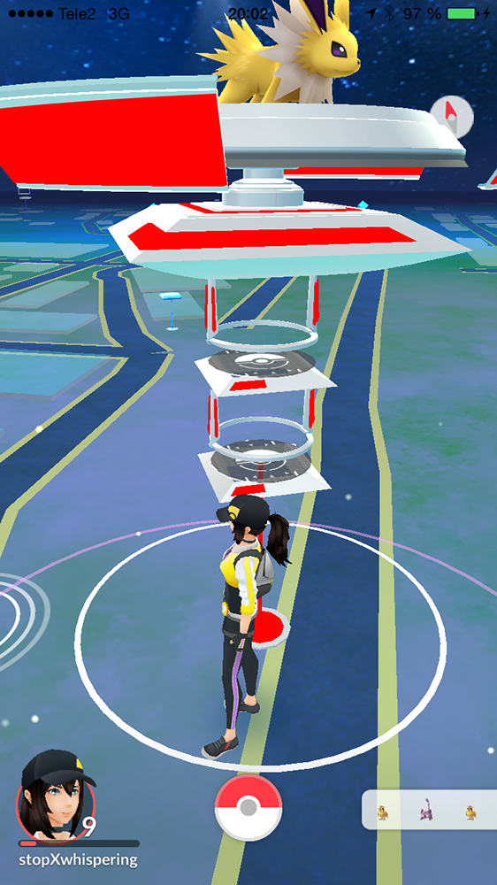 My gym! For a brief moment.. - Pokémon Go