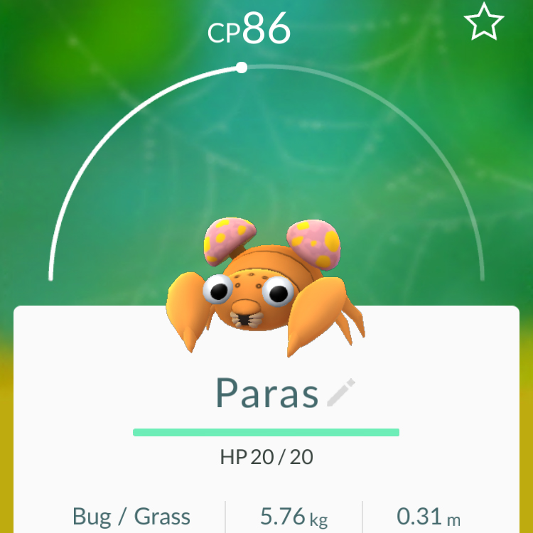 Paras - Pokémon Go