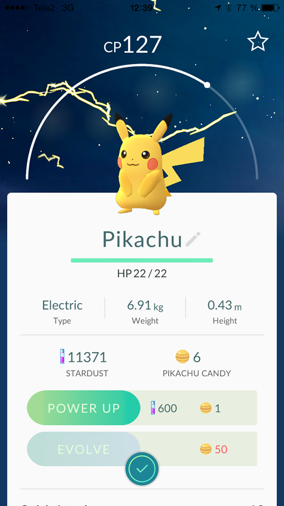 Pikachu! - Pokémon Go