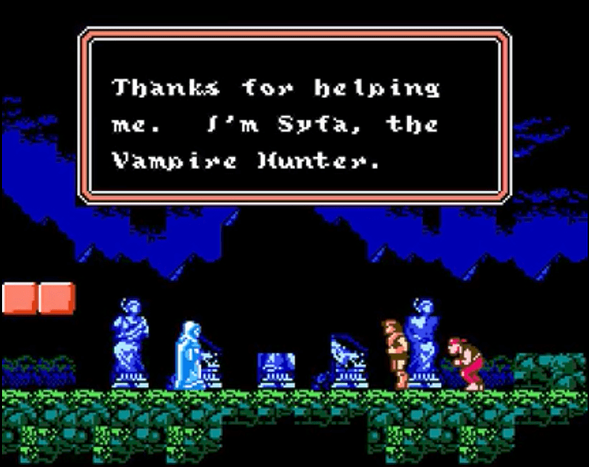 Castlevania Dracula's Curse Saving Syfa