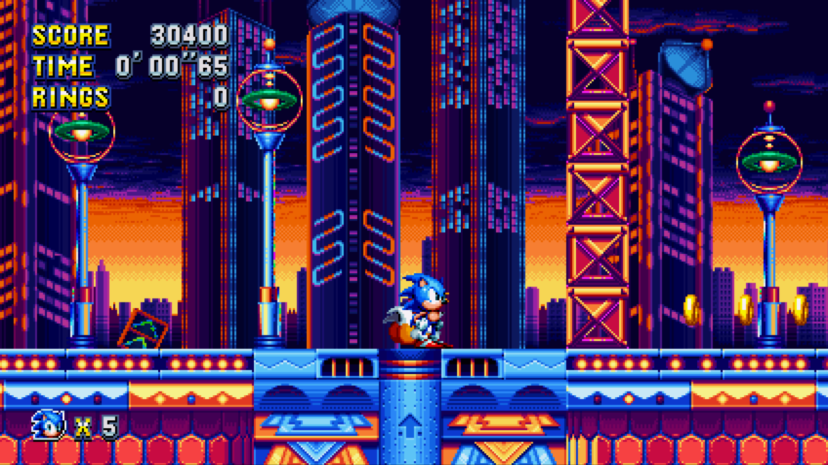 Sonic Mania Casino like zone