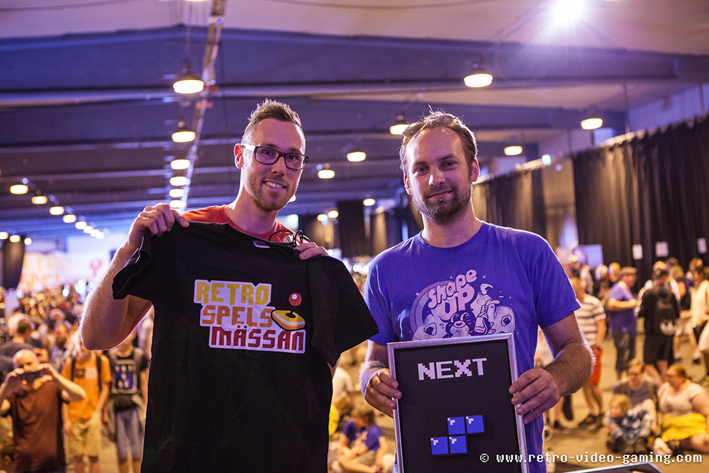 Runner up Dave and Tetris champion Morten