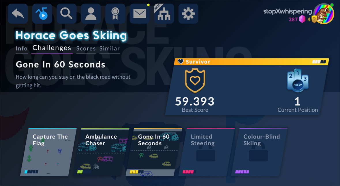 Horace Goes Skiing - Antstream Challenge