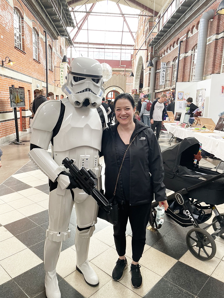 Hanna with Star Wars Stormtrooper
